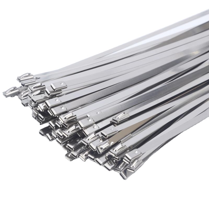 Self lock SS316 metal zip ties 4.6x360 100pcs Stainless Steel Aluminum Metal SS Cable Wire Zip Tie with CE ROHS