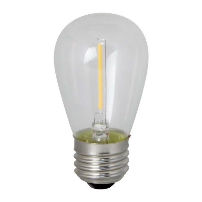 Hot Sale 220V E27 S14 1W Plastic shatterproof Led filament Bulb for outdoor string light