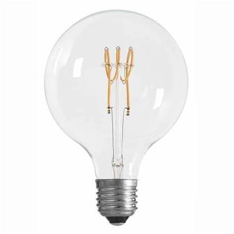 Amber G80 G95 G125 dimmable edison soft  filament bulb quad loop  vintage led bulb flicker free home decorative led bulb