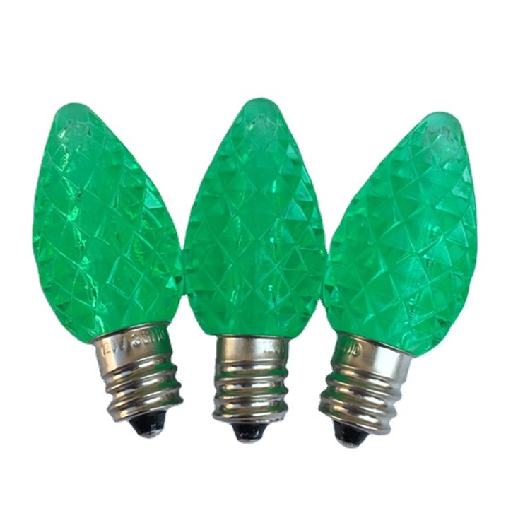 Christmas Light bulbs E12 E14 0.5W 0.8W C7 Faceted led replacement bulbs candle light bulb