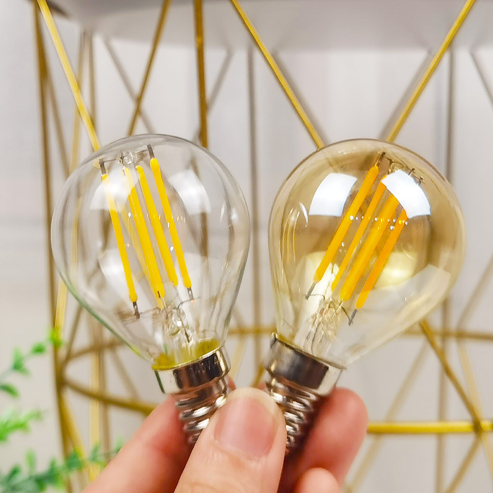 G45 global led filament bulbs Golf Ball Light Bulb warm white cold white Edison vintage bulb