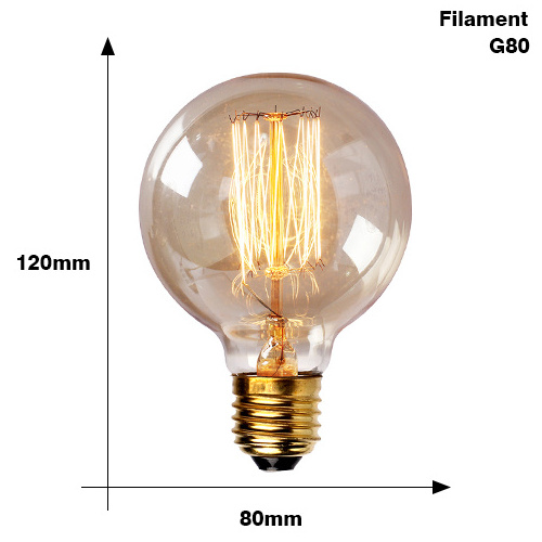 black iron art retro led night light edison bulbs incandescent light vintage retro e26 e27