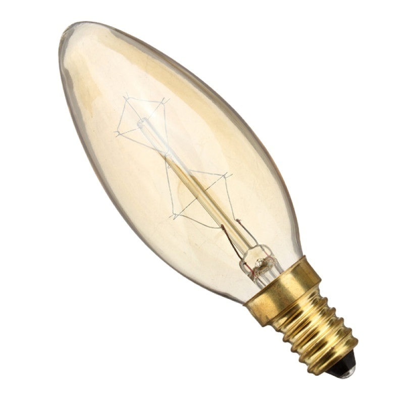 thomas vintage light edison bulb filament edison light bulb Z shape e26 e27 40w C35