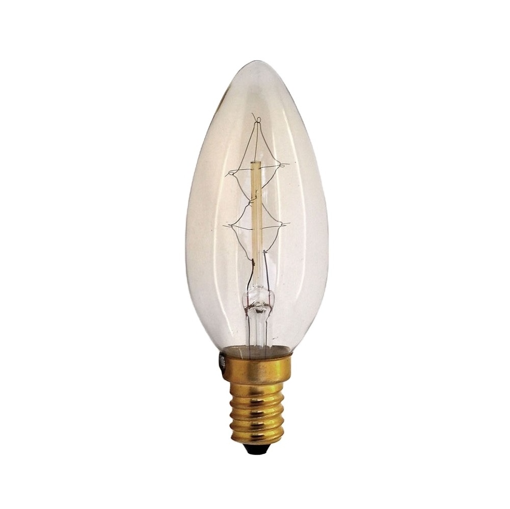 thomas vintage light edison bulb filament edison light bulb Z shape e26 e27 40w C35