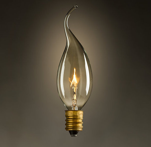 candle vintage edison filament bulb light thomas vintage light edison bulb clear amber C35L 40w