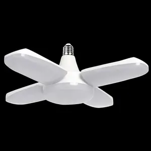 New Arrival 28W E27 AC 85-265V 220v Fan Blade Energy Saving Ceiling LED Bulb Fan Blade Lamp