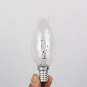 Factory Price Candle Warm White Incandescent Light Bulb, Bulk Sell Retro  Warm White Chandelier Bulb C35 E14 40W 110V