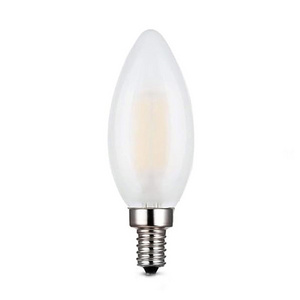 New design 220V Frosted Glass Cover Edison Chandelier Lamp E14 Warm white 2700K C35 Led Candle Light Bulb