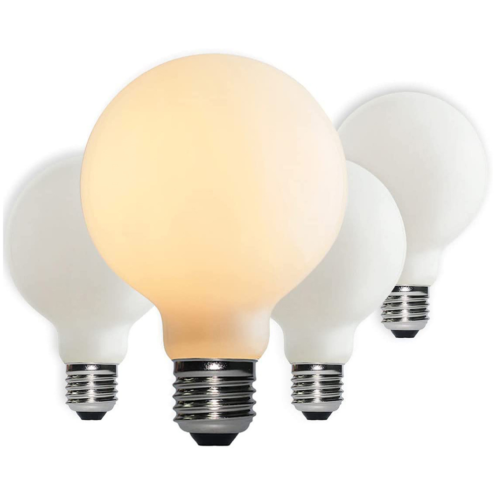 Round shaped Led Edison Filament Bulb E27 Base G80 G95 G125 Led Frosted Globe Light bulb