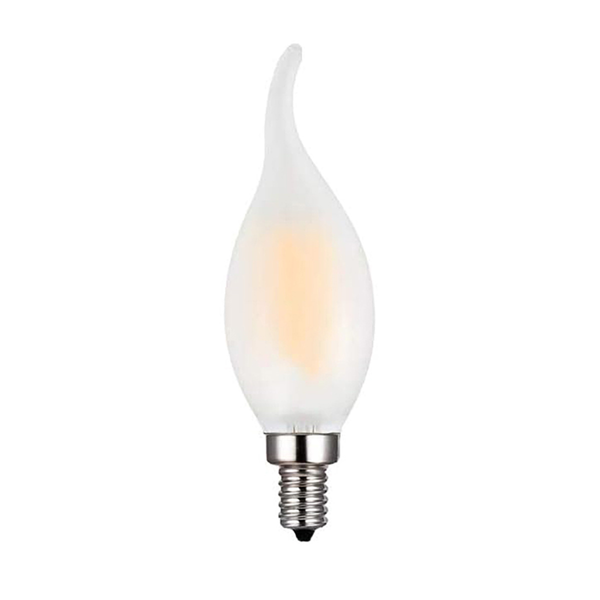 OEM ODM Edison Style E14 Candle Bulb 2W 4W 6W Dimmable Warm White C35L Frosted Led Bulb Flame Light for Chandelier