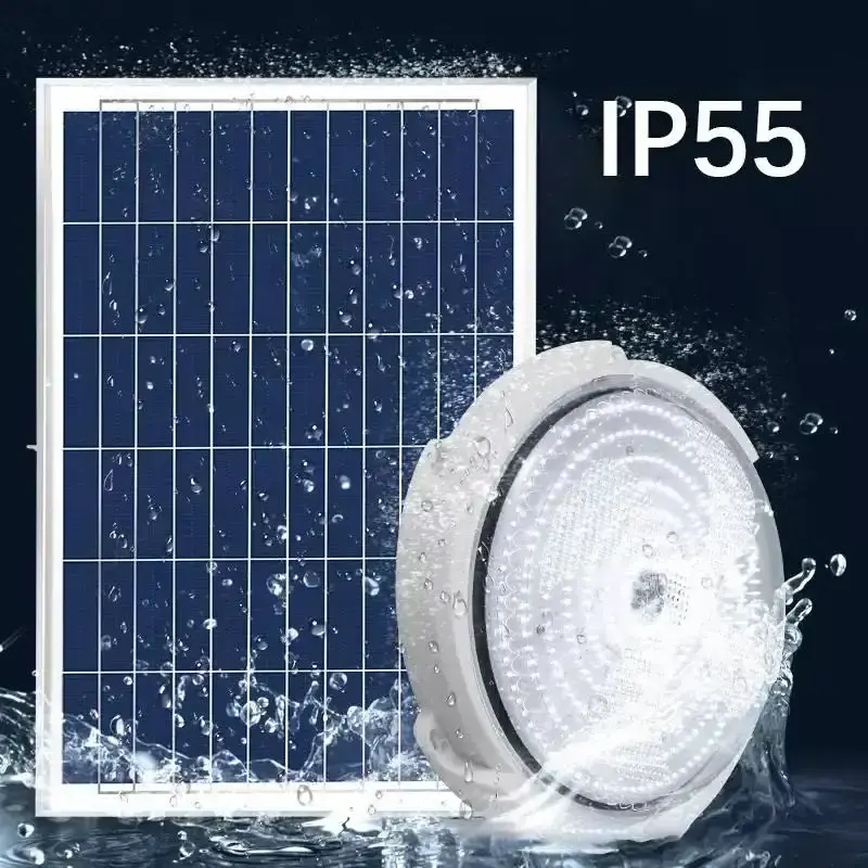 New Design Solar Led Light Waterproof Ip65 Energy Saving Lamp Ceiling Light For Indoor Garden