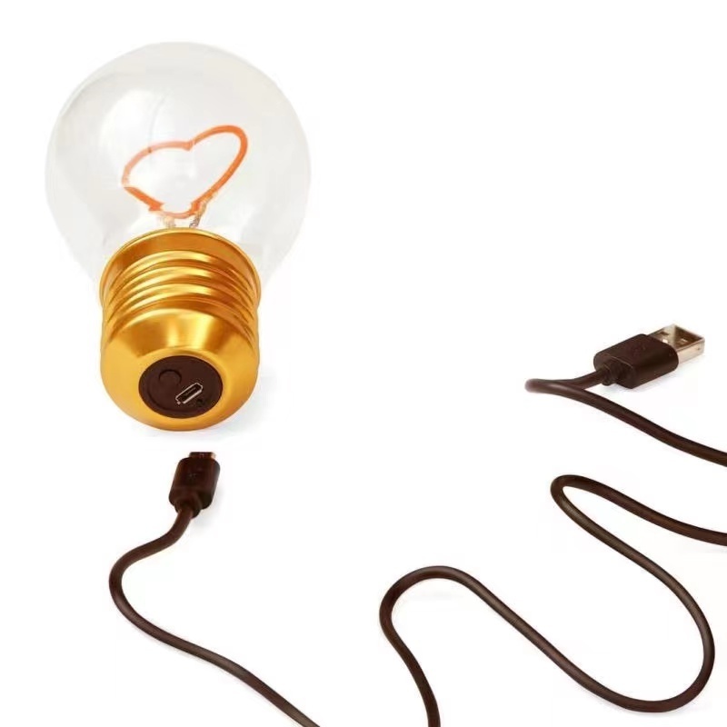 Hot Sale USB Led Filament Bulb, Widely Used Vintage Bulb Lights A60 110V 220V E26 E27