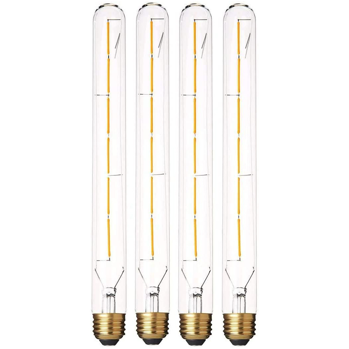 Dimmable Led Tubular Bulb Clear Amber 2700K Soft White T shaped Tube Edison Led Vintage Filament Bulb