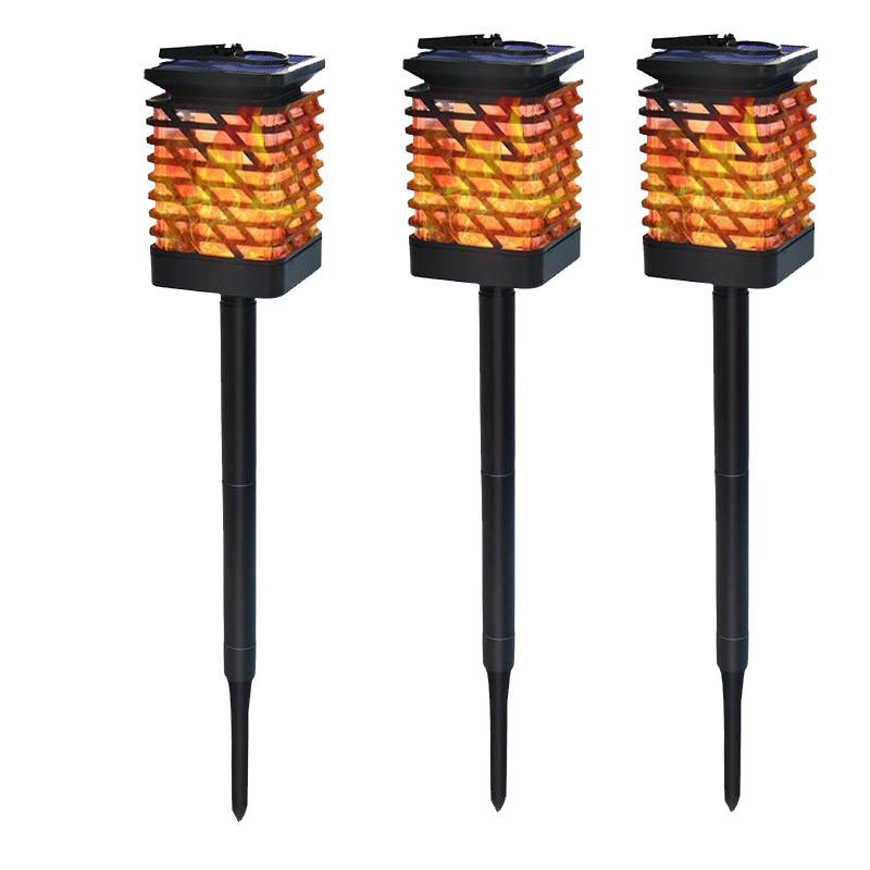 3 in 1 Christmas Home Decoration Lights 12 LED Flickering Flame Lamp Hanging Led Lantern Outdoor Solar Torch Light