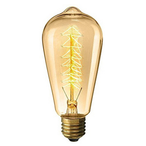 High Quality clear amber ST64 E26 E27 40W vintage edison tungsten bulb