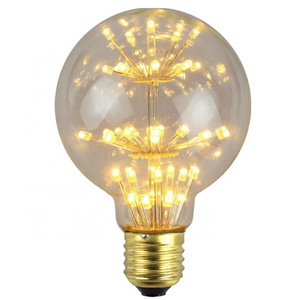 G80 2200k High Quality  Vintage Indoor Decoration Bulk Sell Led Firework Edison Filament Bulb