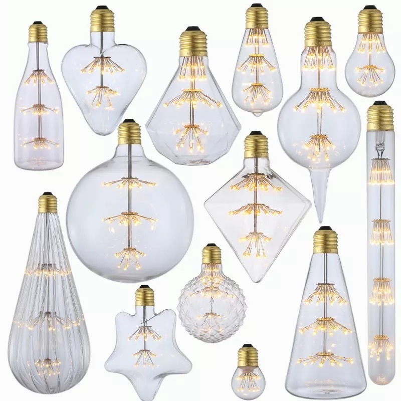 A60 A19 2200k High Lumens Bulk Sell Led Firework Edison Filament Bulb