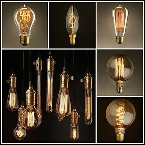 Retro Globe G80,G95,ST64,T10,T185,T225,T300,T45,A19 ,ST58 Vintage Edison Old-fashioned Historic Lamp Incandescent Bulb