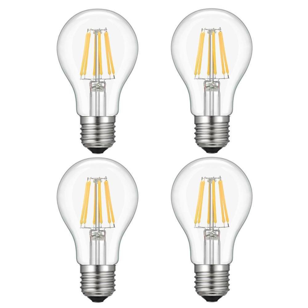 High quality dimmable A19 A21 A23 A60  LED Filament Bulb light 4W 6W 8W 10W E27 LED edison bulb