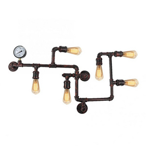 Industrial lights vintage lighting water pipe wall lamp for  Bar Dining Living Room decoration