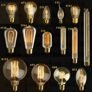 Loft Vintage Edison Light Bulbs E27 40W Antique Filament Lamp Home Decoration