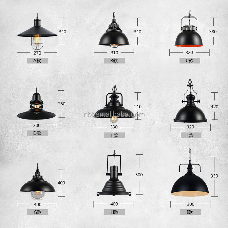 Round Vintage Ceiling Lamp Modern Loft Industrial Edison E27 Bulb Ceiling Light