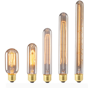 Dimmable ampoule T30 carbon filament bulb T185 E27 E26 Retro Vintage Edison Light Bulb 110V 220V