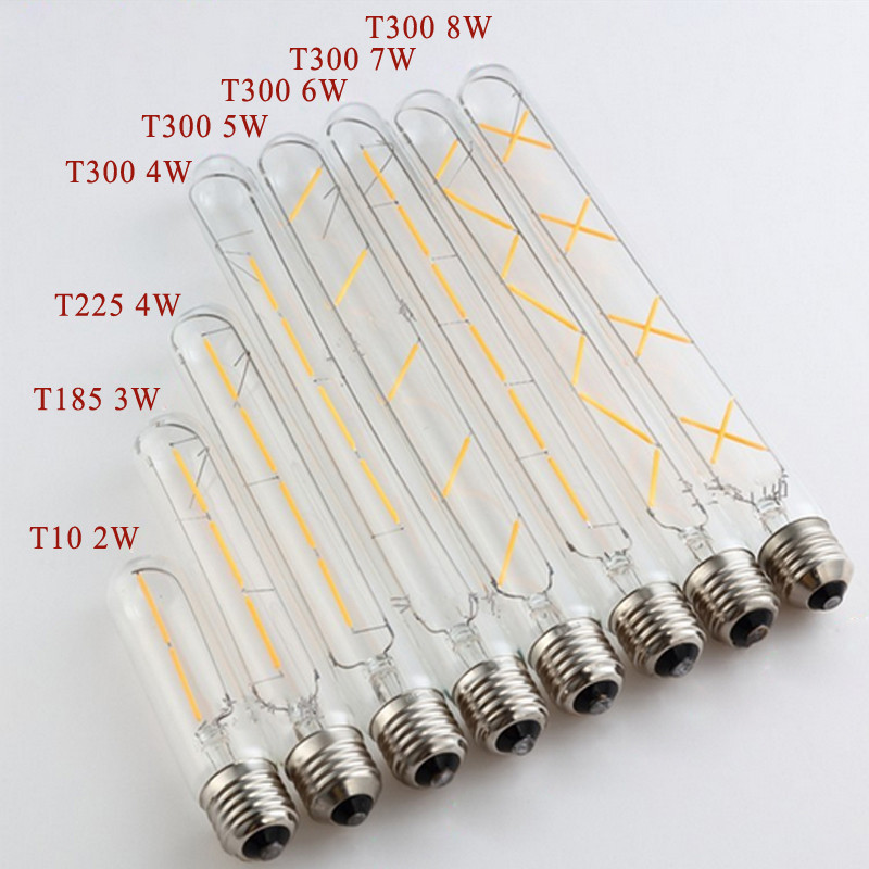 T300 T225 T185 T100 Long tube LED edison bulbs E27 40W 60W Antique filament Light Bulb