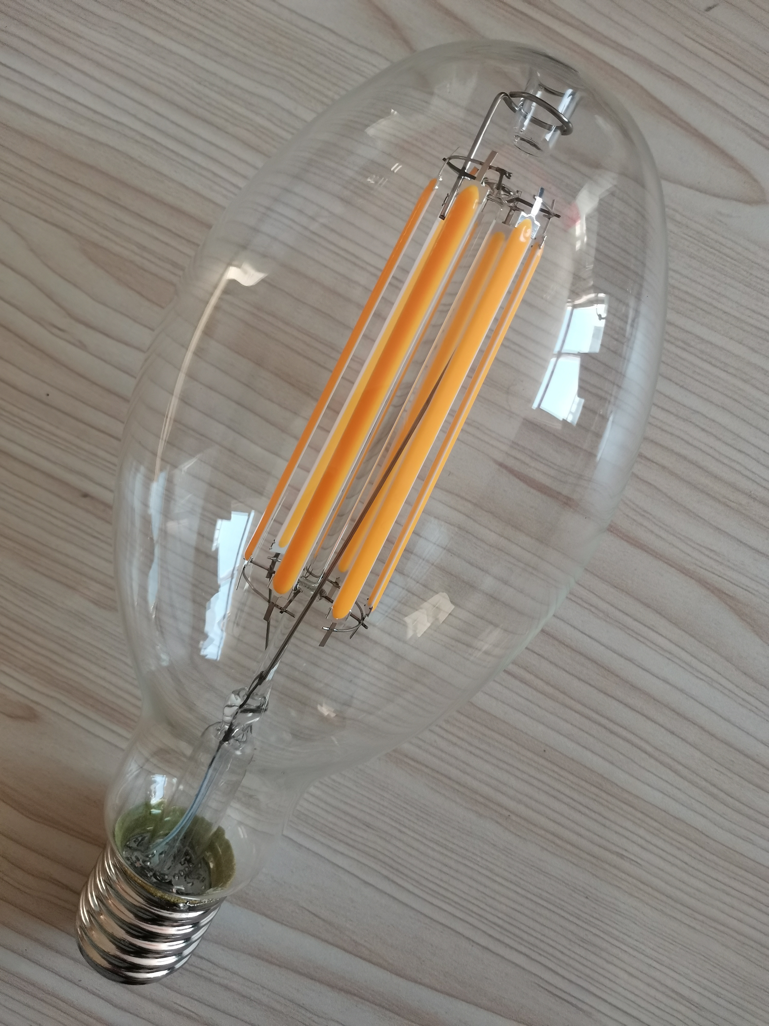 Big size 30W 40W high power led filament bulb ED90 ED118 thick filament E40 socket light