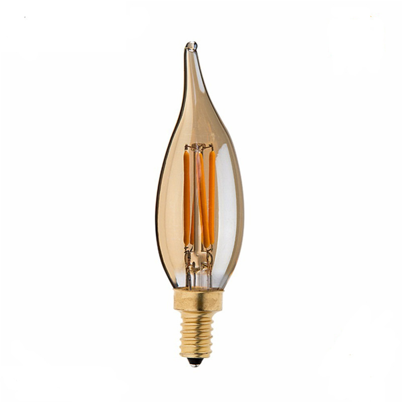 New product C32  E10/E11/E12/E14/E17 LED Candle Bulb 360 degree led filament candle bulb led lighting amber replacement bulbs