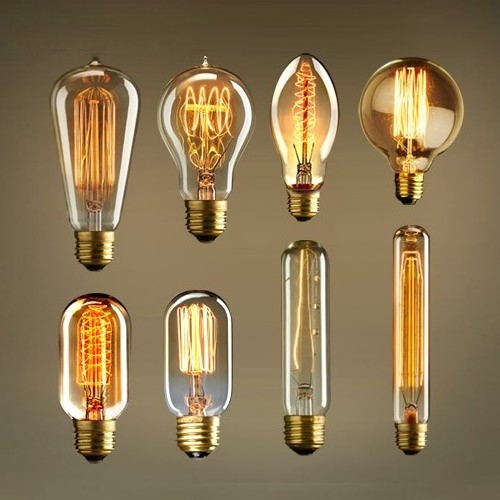 Retro Globe G80,G95,ST64,T10,T185,T225,T300,T45,A19 ,ST58 Vintage Edison Old-fashioned Historic Lamp Incandescent Bulb