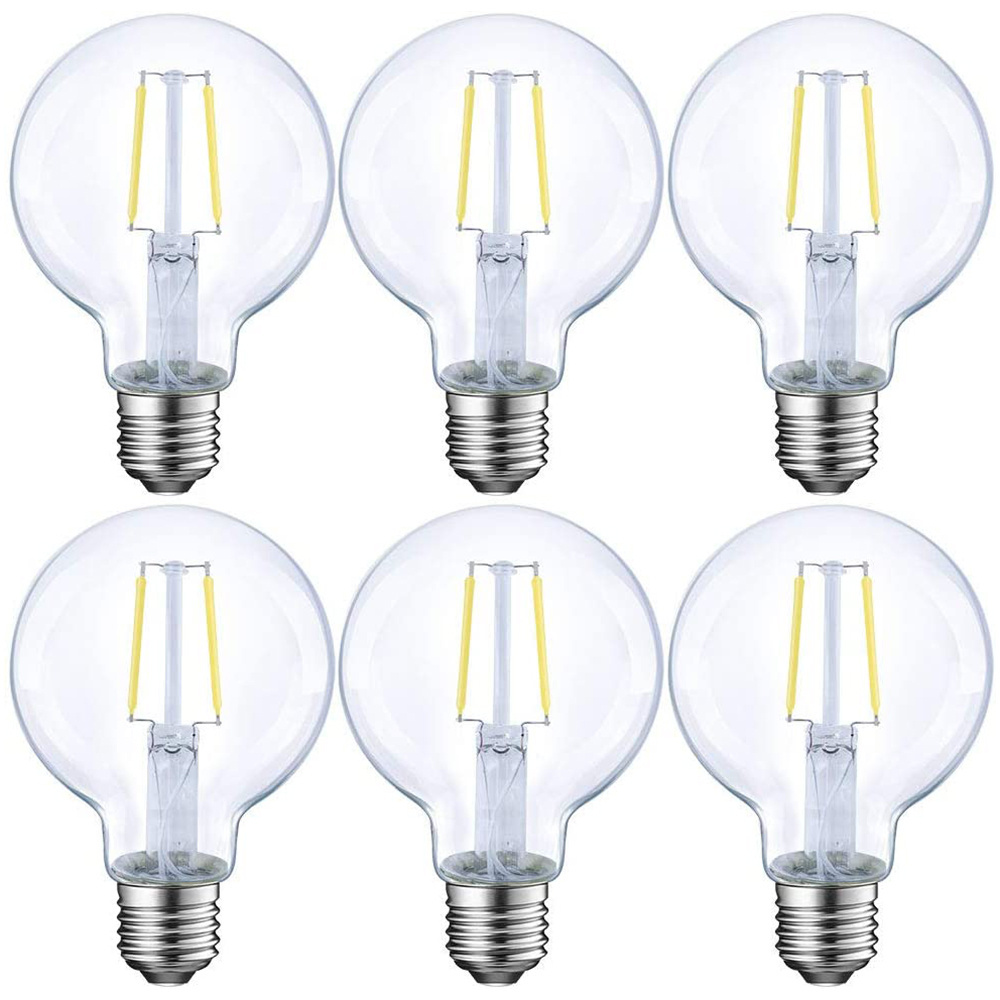 China suppliers CE$ROHS Certified G80 G95 G125 Custom Led filament bulb, E26 E27 Dimmable edison bulb led filament