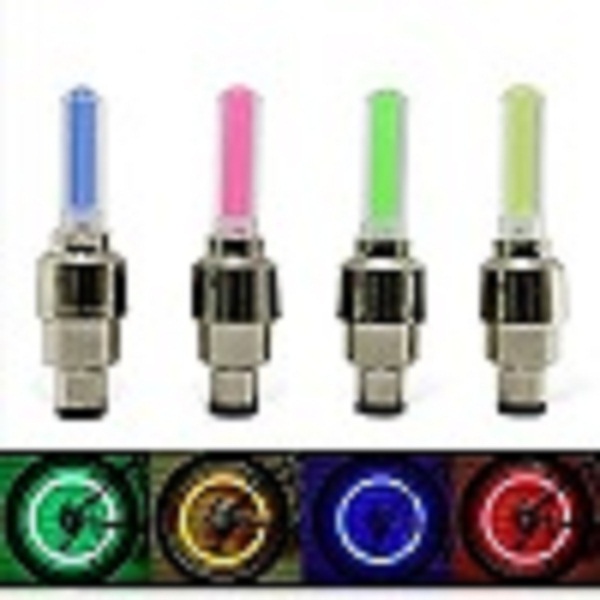 Wholesale Plastic ABS LED Colorful Tire Wheel Valve Stem Caps for Car,Bicycle, Motorcycle