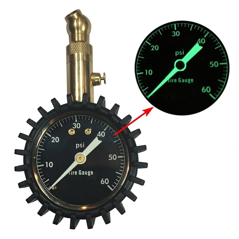 Luminous 2'' Dial Car Tire Pressure Gauge