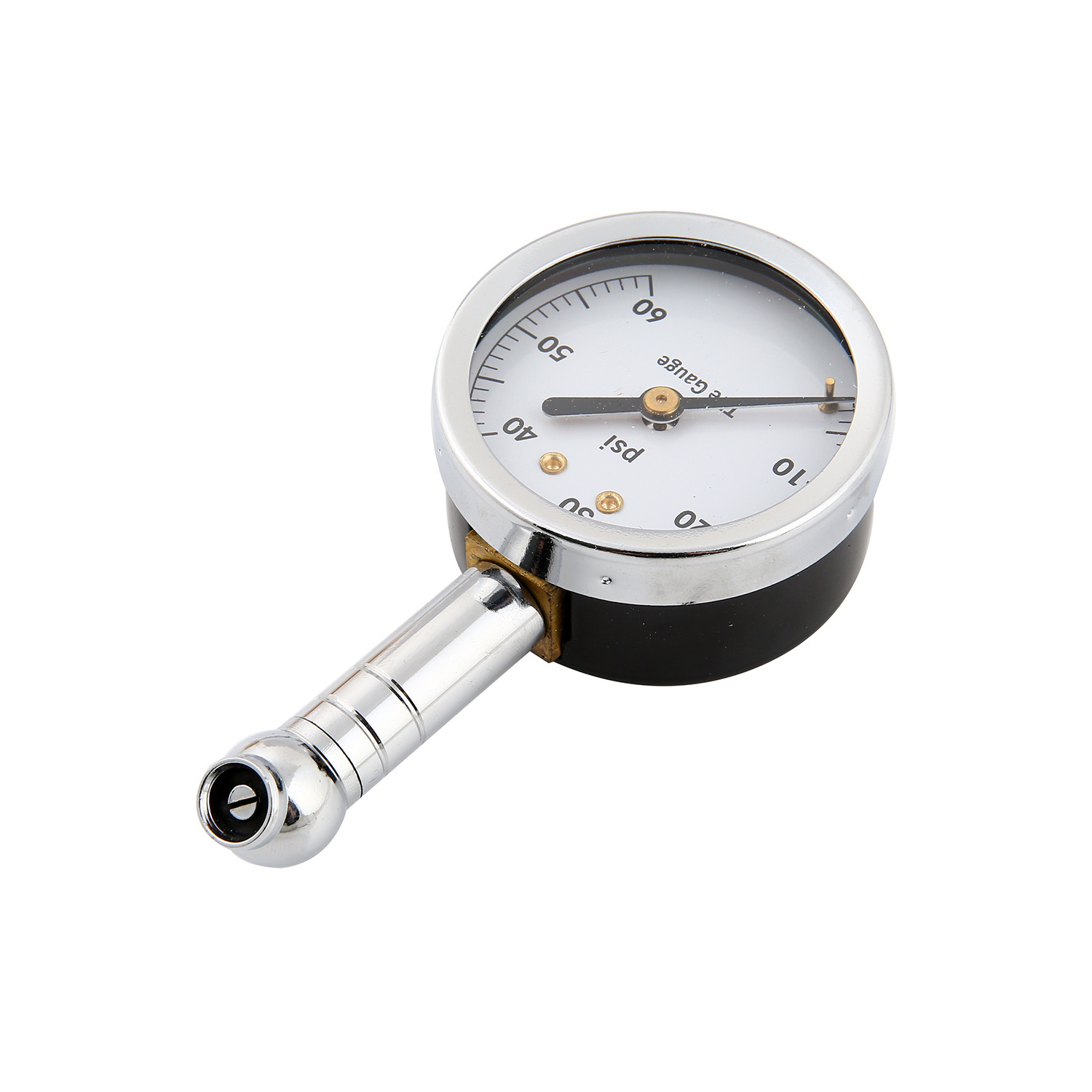 Tyre pressure monitor for cars with air chuck dial tire gauge