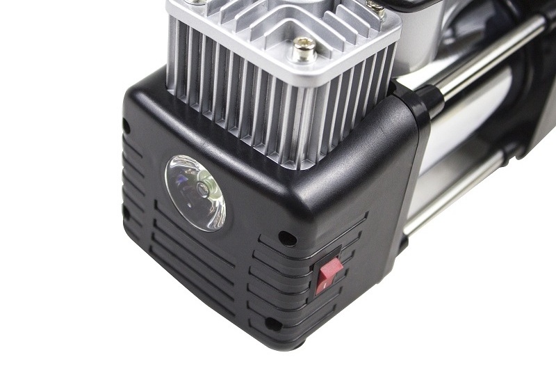 Air Compressor Tire Inflator Portable Air Pump for Car Tires  with Emergency LED Light and repair kit