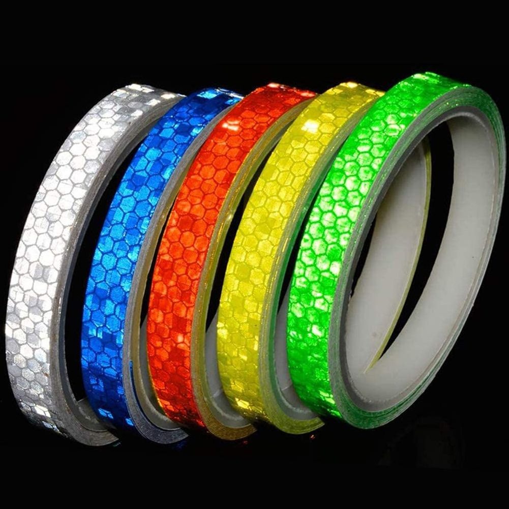 promotional motorcycle car wheel rim reflective motion warning sticker tape