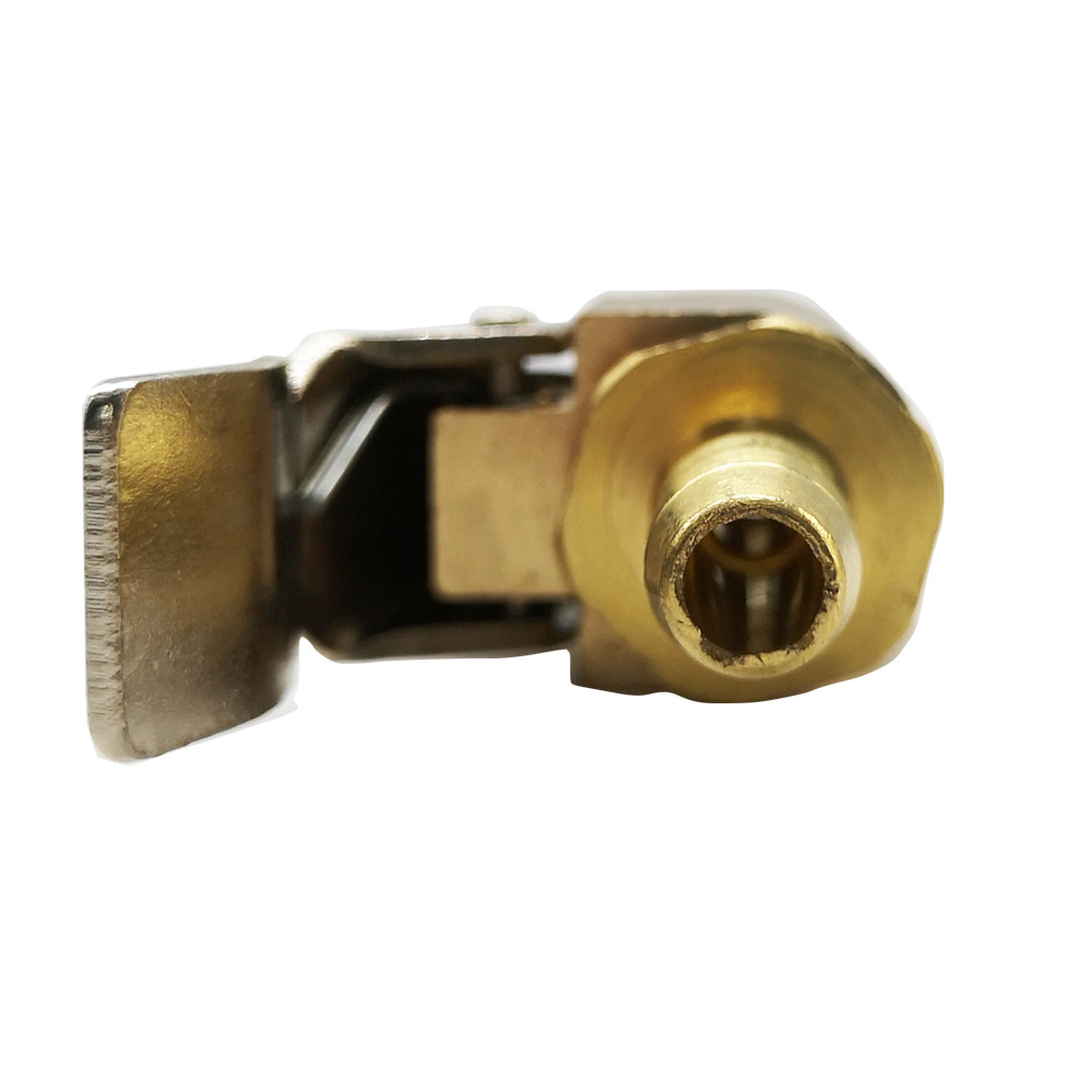 Car Part Closed Flow Lock On Air Chuck with Clip for Tire Inflator Brass Valve Connector