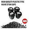 Germany Black ABS Tire Valve Dust Caps with Printing VL VR HL HR For Car Automobile