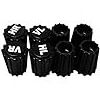 Germany Black ABS Tire Valve Dust Caps with Printing VL VR HL HR For Car Automobile