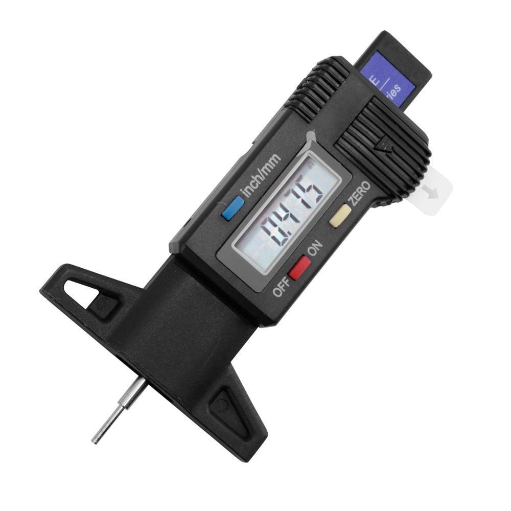 Digital Tire Tread Depth Gauge Meter Measurer For Car Motorcycle Truck MM Inches