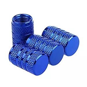 Universal Stock Aluminum Tire Valve Stem Caps for Cars, Bikes