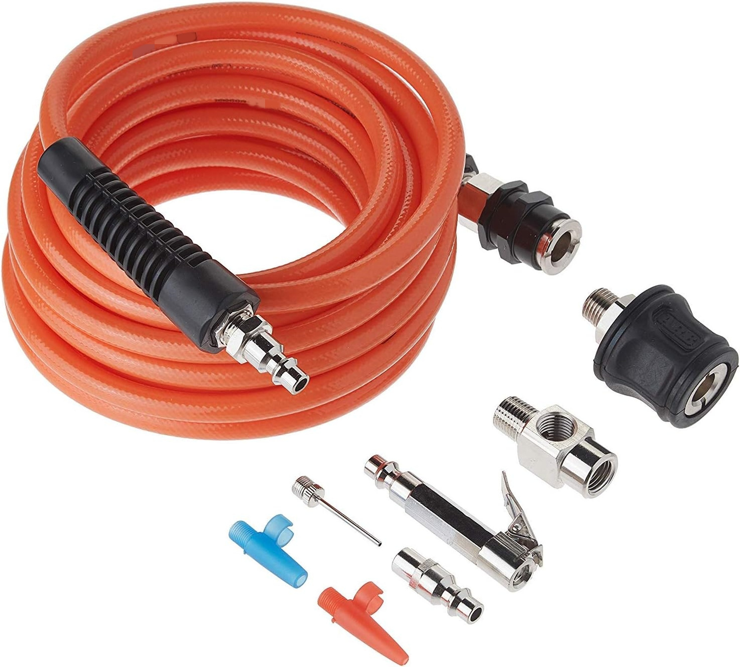 Portable Tire Inflation Kit with 18 Foot Air Hose and Quick Fitting for Universal On Board Systems