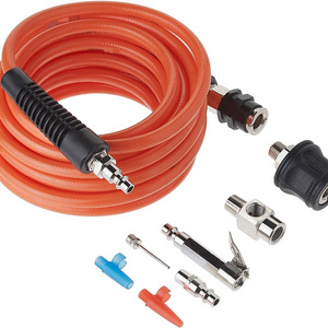 Portable Tire Inflation Kit with 18 Foot Air Hose and Quick Fitting for Universal On Board Systems