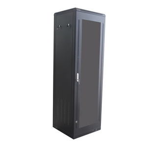 OEM Network Switch Cabinet 19-Inch Standard Metal Server Rack 4U 6U 9U 12U 15U 18U Capacity for Data Center 37U with Glass Wall