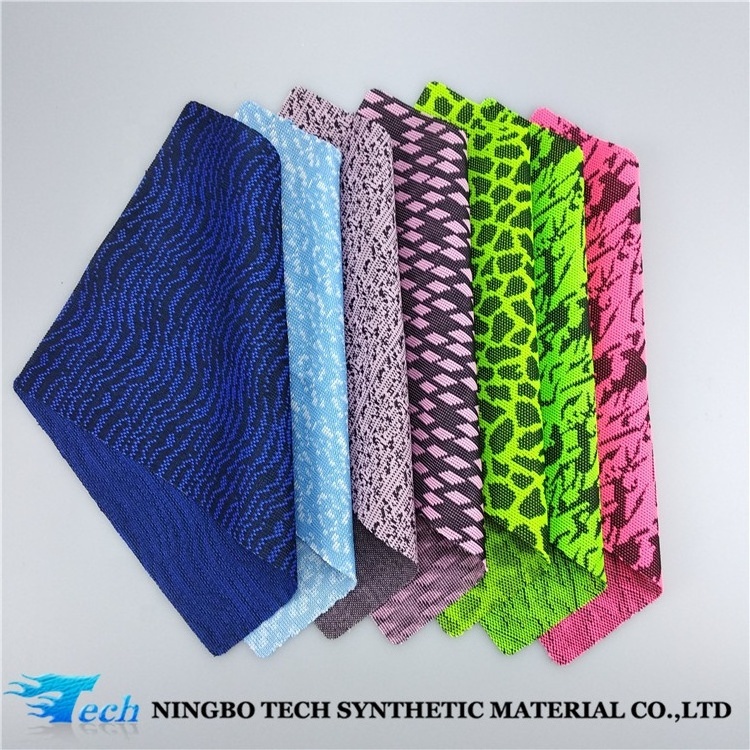 Knitted Fabric  Sports Shoe Material Cheap Flyknit Shoe Upper Fabric