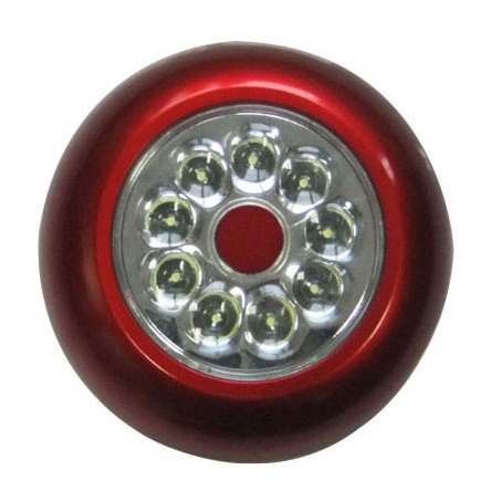 Bright 9 LEDs Round Self Adhesive Push Light Touch Night Light