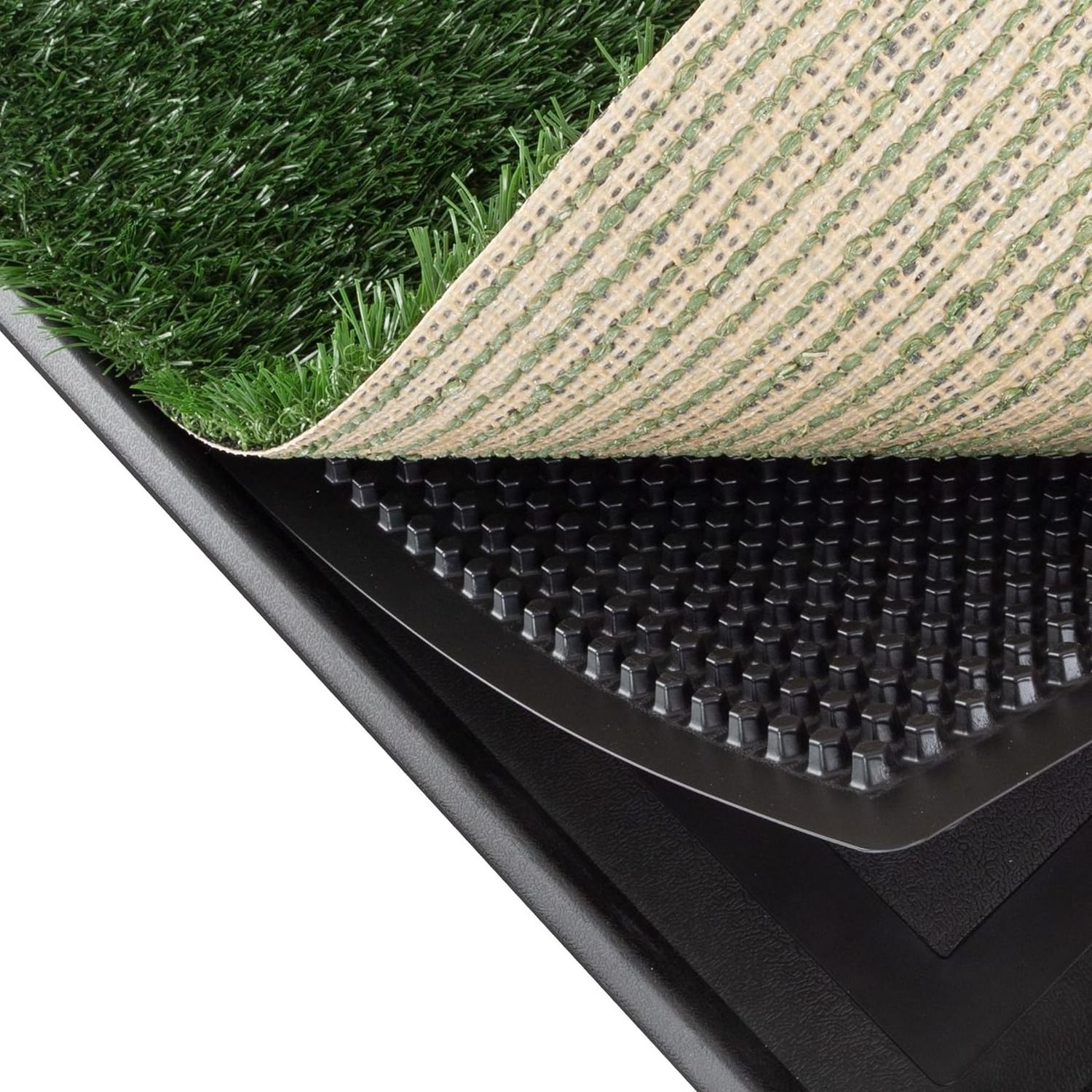 Puppy Pee Tray Relief Training Artificial Grass Mat Easy Clean Removable Pet Dogs Indoor Toilet