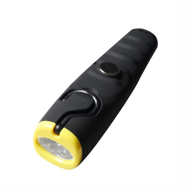 Custom Battery Operated Waterproof Rubber Flashlight with Carabiner