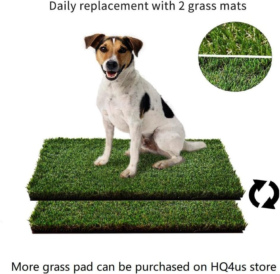 Portable Pets Dogs Indoor Artificial Grass Toilet Large Size With Pee Potty Pad